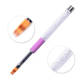 Manzilin Nail Enhancement Tools Wholesale Nail Brush Serrated Powder Rod White Diamond Nail Enhancement Pen Special Shape Pen Ti