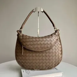 Роскошная дизайнерская сумка сумки Gemelli подмышка для подмышки, женщины, бродячие сумки B 24 В сумочка кожаная сумка для плеча большая емкость