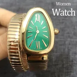 Saatler Yüksek Kaliteli Tasarımcı Saatler Lüks Saatler Kadınlar 20mm Boyut Kuvars Hareket Paslanmaz Çelik İzle Modern Moda Günlük Klasik Yılan Saati