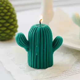 5pcs Kerzen kreative Kaktus Kerze DIY Soja Wachs Duft Kerzen handgefertigt Aromatherapie Kerze Ins Photo Requisiten Heimdekorationsduftkerzen Kerzen