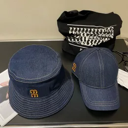 Capace de beisebol de designer de jeans para mulheres Mius Luxury Mens Ball Caps Designers Bucket Hat Letters Clássica Bordado Chapéus Casquette Luxe