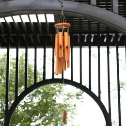 Decorative Figurines 1Pc Creative Chinese Style Characteristics Bamboo Wind Chime Pendant Home Hanging Decoration Simplicity Bell