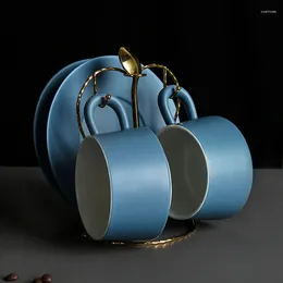 Fubry spodki nordyckie porcelanowe filiżanka kawy minimalistyczne kreatywne popołudniowe płyty herbaty zestawy ręcznie robione tazas de ceramica creativas KC50BD