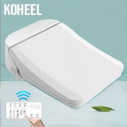 Koheel quadrato copia del bagno intelligente coprifuoco elettronico bidet ciotola del bagno riscaldamento pulire il coperchio del toilette intelligente secco per bagno 240422