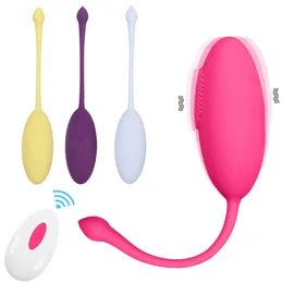 Controle remoto sem fio ovo vibratório poderoso brinquedos sexy para casais GSPOT Bullet Vibrator Clitoris estimulador de amor adultos 240507