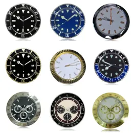 Metall Home Dekoration Wanduhren Luxus modernes Design Quarz große Wand Uhr Edelstahl mit datum leuchtend stiller Kehrhände R2024