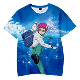 Saiki kusuo no sai-nan tshirt印刷されたmenwomenkids harajuku面白いtシャツコスチュームサマーカワイイユニセックスアニメトップ240513