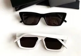 Кошачьи глаза белые черные солнцезащитные очки для женских солнцезащитных очков для отдыха с Box9738212