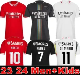 23/24 Maria Soccer Jerseys Benficas Football Champions Home Camisa Classic Jersey Fronted Sports Front, футболка для взрослых и детских брендов