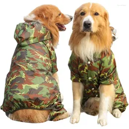 Köpek Giyim Köpekleri için Yağmurluk Tasma Deliği ile Su Geçirmez Ceket Ayarlanabilir Çizilebilir Tulum Yağmurluk Kamufla Ponç Pets