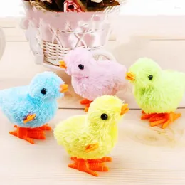 Party Favor Fun Clockwork Plush Jumping Chick Toys Kit Kids Baby Shower Birthday Favors Halloween Easter Homecoming Boys Girls Gift Set