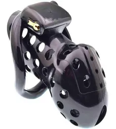 Czarne super oddychające męskie urządzenie Małe/standardowe klatkę kutasa z 4 pierścieniem penisa Pasek Pasek Fetysz Fetysz dla dorosłych zabawki dla mężczyzn G2202253022117