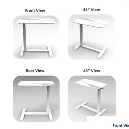 Fábrica de móveis da sala de estar OEM de mesa lateral moderna Escritório de madeira de metal de madeira mesa de computador em sofá Drop Drop Datch Garden Dhphe