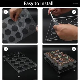 Kök lagring akryl kaffe pod hållare dispenser arrangör bricka utrymme sparar stor kapacitet för ELS -kontor