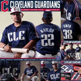 Jose Ramirez Guardians 2024 Cleveland City Connect Jersey Josh Naylor Jose Ramirez Bo Naylor Emmanuel Clase Brayan Rocchio Will Brennan Tyler Freeman Shane Bieber