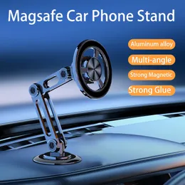 Magsafe 720 Ruota Metal Magnetic Car Phone Pieno Piegabile Postare Air Stent Mount GPS Supporto GPS per iPhone Samsung Huawei Xiaomi All Telefono