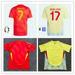 24 25 MORATA Soccer Jerseys 2024 ES National Team Football Shirt 2025 Kids Set Home Away RODRI RODRIGO ANSU FATI FERRAN ASENSIO Jersey