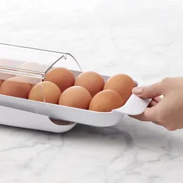 Lagringsflaskor kylskåp ägg arrangör kök verktyg rymd sparar multi-syfte transparent tillbehör hushåll