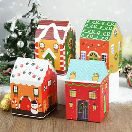 Подарочная упаковка 5 шт. Счастливого Рождества Кенди Кэнд -Кэндс Кэндс бумажные коробки для печенья.