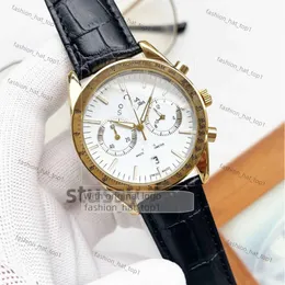 Moonwatch OMG 시계 디자이너 미션 To Moon Watch Air King Plastics Movement Watch 고급 세라믹 플래닛 Montre Limited Edition Master White 1A68