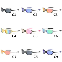 Markenmode Sonnenbrille Fahrrad Brillenmänner Frauen Metall Sonnenbrille UV400 Schutzbrille Outdoor Sport Radfahren rennen schillernde Farben