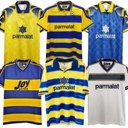 Soccer Jerseys 95 97 98 99 2000 Parma Retro soccer Jersey Home 98 99 00 FUSER BAGGIO CRESPO ORTEGA CANNAVARO Football shirt BUFFON THURAM futbol camisa