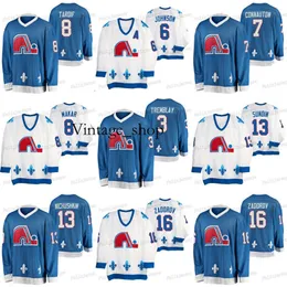 Vin Quebec Nordiques Heritage J. C. Tremblay Nikita Zadorov Goulet Mats Sundin Michel Goulet Cale Makar Kevin Connauton Arik Johnson Jersey