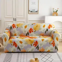 Крышка стула Dzq Водонепроницаемый диван шезлонгу для гостиной для гостиной печатный цветок для отдыха кресло в кресле пылепроницаемость 1/2/3/4 сиденье
