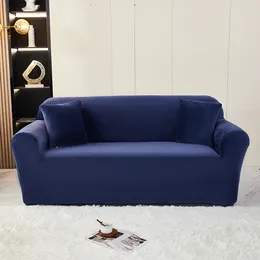 أغطية الكرسي DZQ Soft Plush Velvet Sofa غطاء لغرفة المعيشة صلبة قابلة للتعديل 3 مقاعد 1/2/3/4 مقاعد