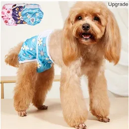 Pannolini femminili abbigliamento per cani pantaloni fisiologici con ricamo a bottone lavabile per cuccioli mestruazioni per camper accessori per animali domestici