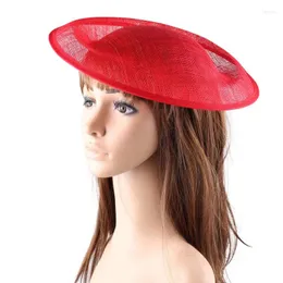Berets 3 kolor 30 cm Big Fascynator Baza Baza Inspirowana kapeluszem DIY Hair Akcesoria do damskiej imprezowej młynery