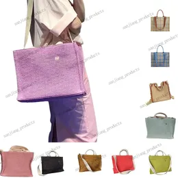 Mode män rotting halm väska sommar raffias väv kors kroppsdesignväskor lyx handväska lady clutch axel totes kvinnor vid havet semester rese varumärke strandpåse