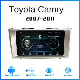 Adatto per Toyota Camry 07-11 Android 9.0 Auto a schermo di grande schermo GPS Navigazione WiFi Bluetooth Radio