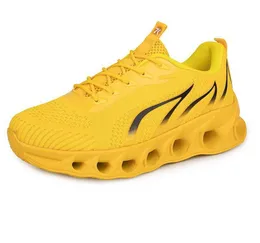 2024 Gai Spring Men Buty bieganie płaskie buty Sofe Sole Bule Nowe modele Modna Moda Blokowanie kolorów duży rozmiar A1117 Jogging na zewnątrz