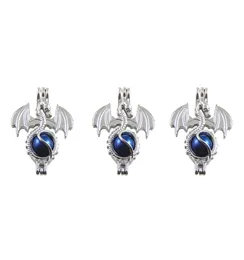 Pearl cage necklace pendant essential oil diffuser dragon provides silverplated 10pc plus your own pearl stone makes it more7588025