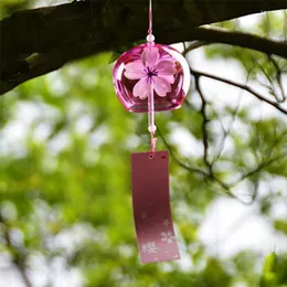 Dekorative Figuren Japanische Windglocke Sakurawind Chimes Kawaii Zimmer Dekor Glas Hänge Handwerk Blossom Anhänger Dekoration