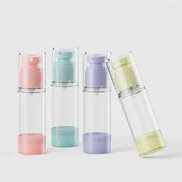 Storage Bottles 30ml Nordic Macaron Vacuum Spray Refillable Bottle Lotion Cosmetic Dispenser Travel Portable Hydration Alcohol Bottling