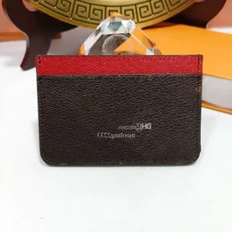 10a moda 9 tasarımcı deri kart kadın siyah mini cüzdan moda para çantası m61733 cep çantası kahverengi tutucu tuval küçük renk doub qpem
