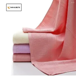 Towel SOARIN Bamboo Fiber Bath Towels For Adults Solid Absorvente Dusch Handtuch Toalhas Praia Quick Dry Serviette De Plage