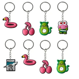 Charms Pink Frog Keychain For Kids Party Favors Key Chain Kid Boy Girl Gift Keyring Suitable Schoolbag Boys Keychains Car Bag Ring Dro Otdwz