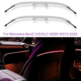Luzes decorativas 64 Luz ambiental do assento do local da coloração para Mercedes-Benzc/E/GLC W205 W206 W213 X253 TAPELA TRASEIR