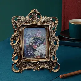 Çerçeveler vintage resim çerçevesi retro barok süslü dekoratif reçine po için