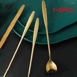 Кофе Scoops 1-6pcs Керамическая длинная ручка.