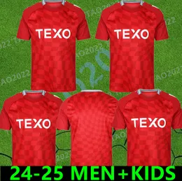 2024 2025 Aberdeen Soccer Jerseys Kit 24 25 Barron McGrath Clarkson Jensen Mackenzie Devlin Duk Home Football Ringts Man Kids Kit