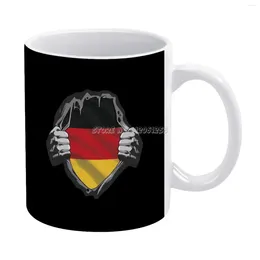 マグカップグレートドイツホワイトマグセラミッククリエイティブドイツヨーロッパフラッグオクトーバーフェストベルリンEUユーロレッドババリア