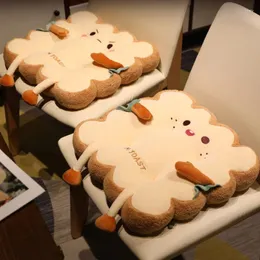 Cuscino rotondo carino toast fumetto peluche adatto per sedia d'ufficio sedile studente camera da letto finestra quadrata semplice semplice moderna moderna