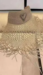 Designerskie czapki z kapeluszami szorstkie obrzeże duże okapy Lafite trawiaste ręcznie tkane naturalne puste top kobiety039s letnia plaża na wakacje An2556610
