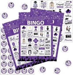 Jogos de bingo de formatura para 24 jogadores Atividades Cartões de jogo de graduação engraçados FORMELHO ESCOLA OU FESTO DE FATURAÇÃO DE COMPLETA 240509