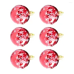 Figurine decorative da 6 pezzi di natalizio le palline albero di fiocchi di neve ginnoccia