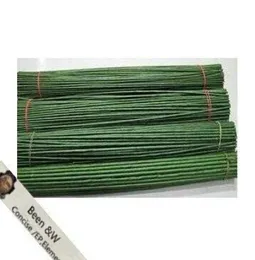 RONDE FLOR MATERIAL MAIS MOLHO DIY 2 2MM 40 CM PACHETS verde de papel de comprimento com arame FLOR ARTIFICIAL STEM100PCSLOT79792225